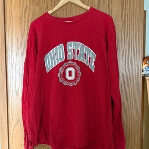 Ohio State Red Long Sleeve Tee